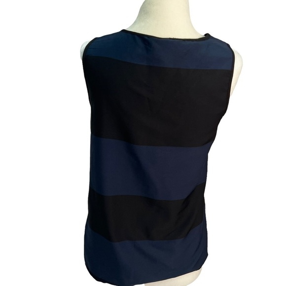 𝅺vero Moda Black/Navy Giant Stripe Tank Top Size XS - Picture 5 of 10